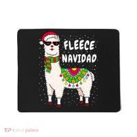Fleece Feliz Navidad Llama Christmas Cute Xmas Gift Mousepad thumb 0
