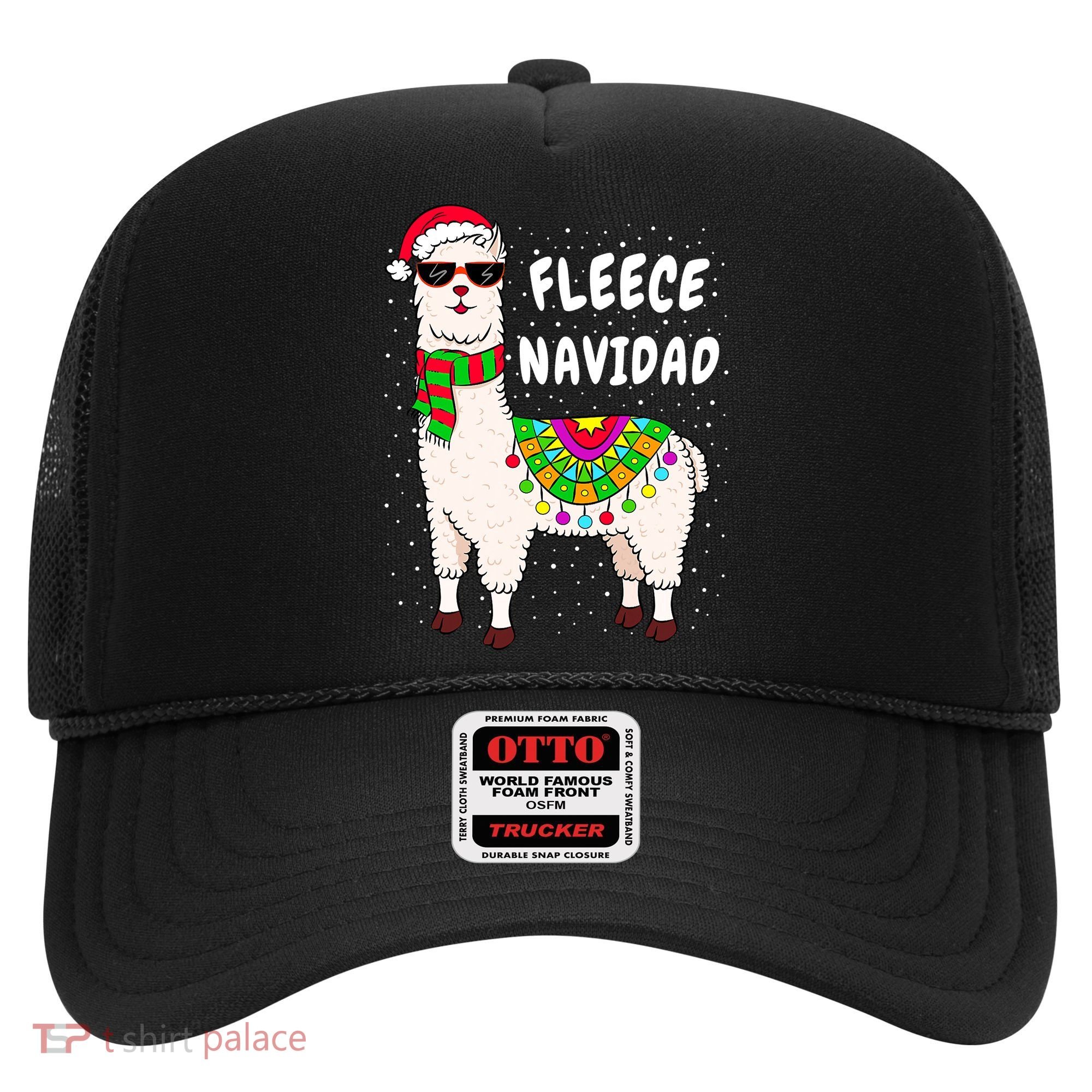 Fleece Feliz Navidad Llama Christmas Cute Xmas Gift Hat
