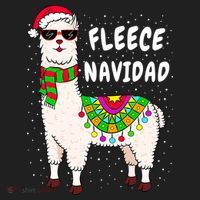 Fleece Feliz Navidad Llama Christmas Cute Xmas Gift Hat thumb 2