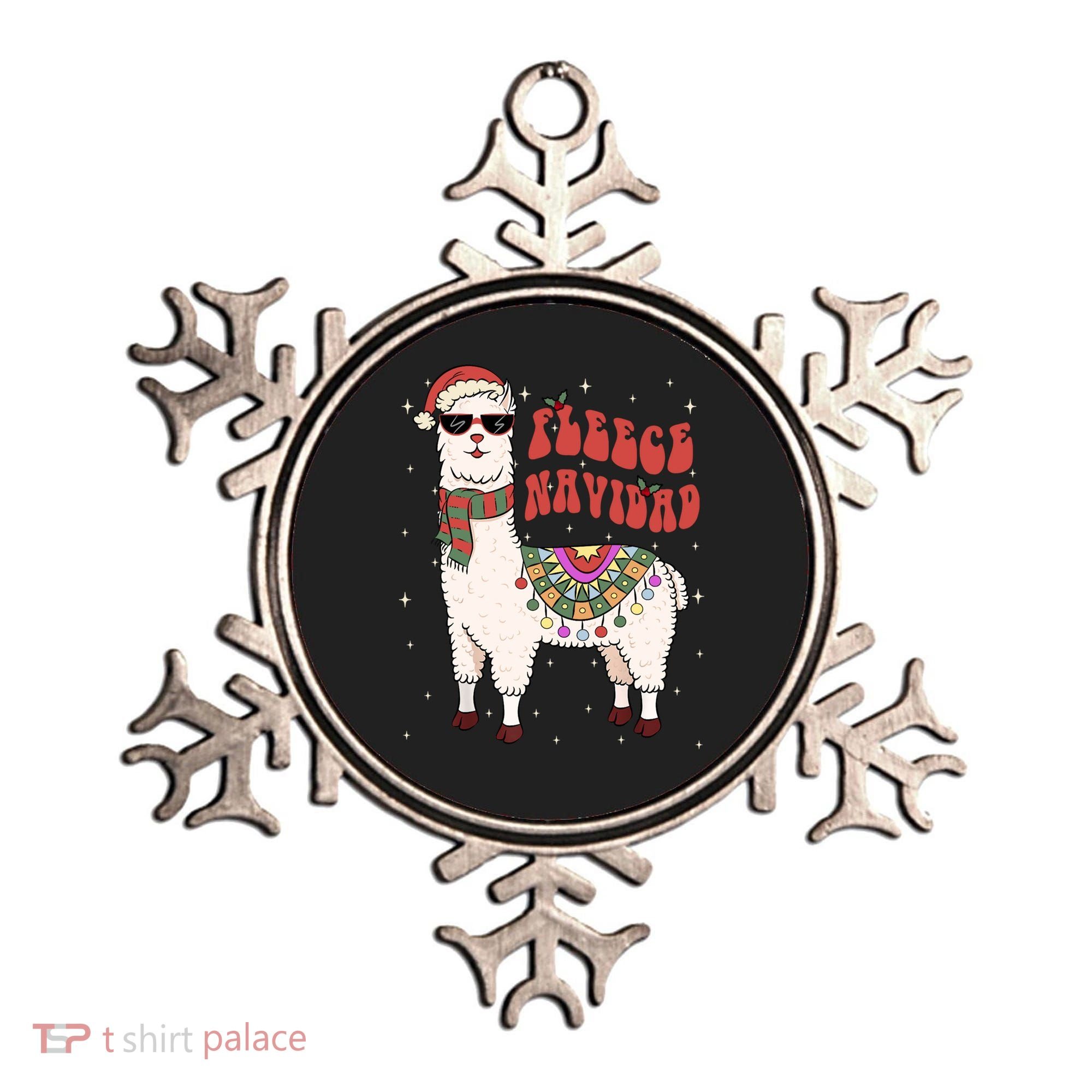 Fleece Feliz Navidad Llama Christmas Cute Xmas Gift Cool Gift Ornament