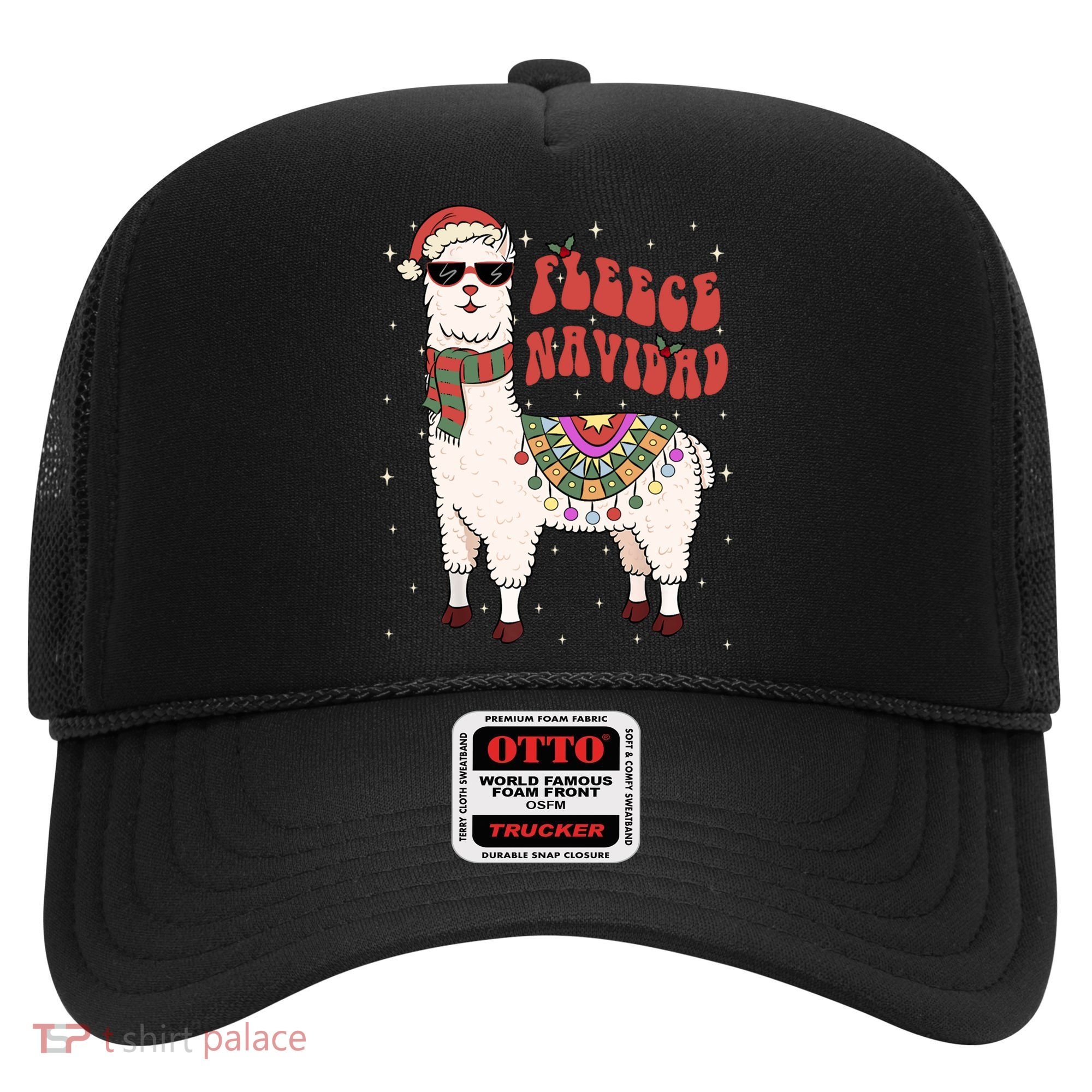 Fleece Feliz Navidad Llama Christmas Cute Xmas Gift Cool Gift Hat