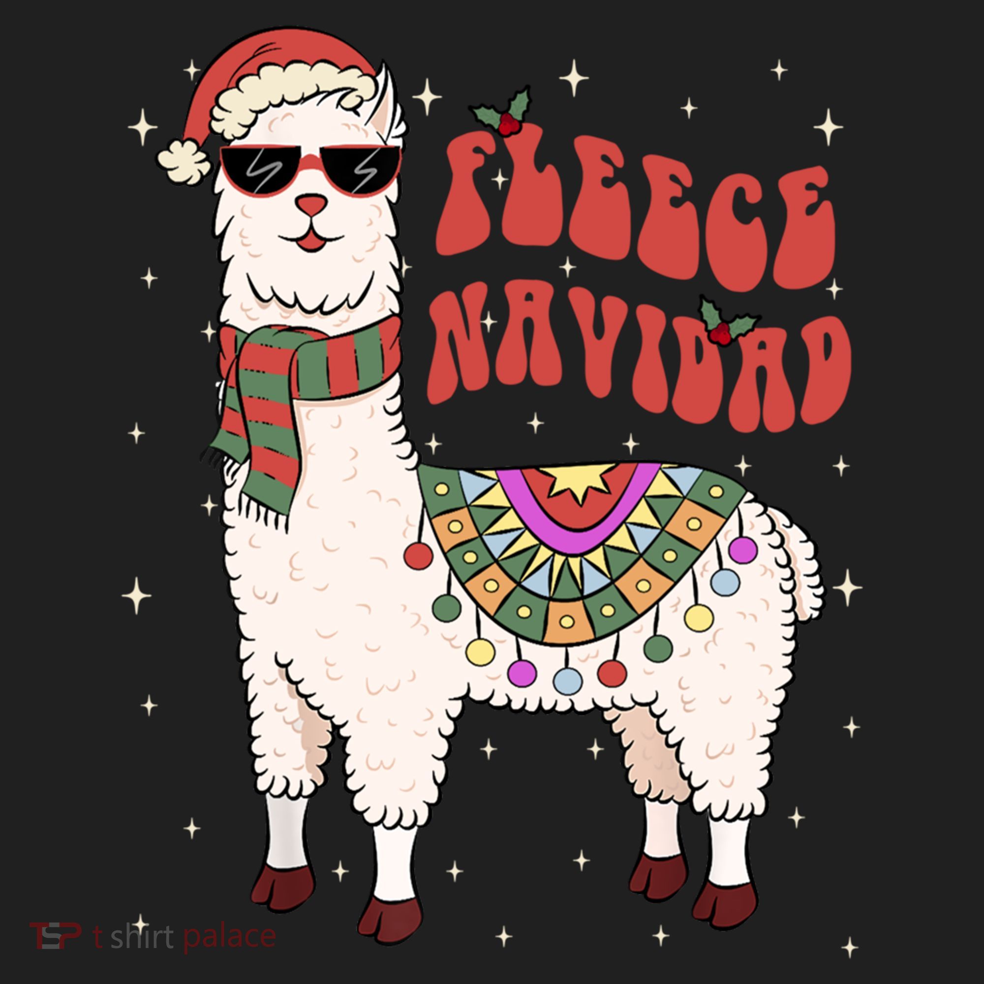 Fleece Feliz Navidad Llama Christmas Cute Xmas Gift Cool Gift Hat