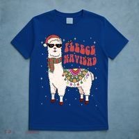 Fleece Feliz Navidad Llama Christmas Cute Xmas Gift Cool Gift T-Shirt thumb 5