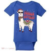 Fleece Feliz Navidad Llama Christmas Cute Xmas Gift Cool Gift Baby Bodysuit thumb 0