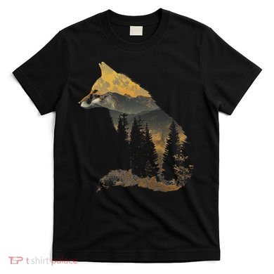 Fox Forest Nature Lover Mountains Hiking Camping Bushcraft T-Shirt
