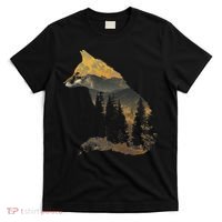 Fox Forest Nature Lover Mountains Hiking Camping Bushcraft T-Shirt thumb 0
