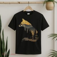 Fox Forest Nature Lover Mountains Hiking Camping Bushcraft T-Shirt thumb 2