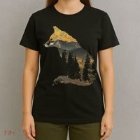 Fox Forest Nature Lover Mountains Hiking Camping Bushcraft T-Shirt thumb 4