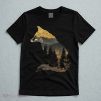 Fox Forest Nature Lover Mountains Hiking Camping Bushcraft T-Shirt thumb 5