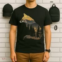 Fox Forest Nature Lover Mountains Hiking Camping Bushcraft T-Shirt thumb 6