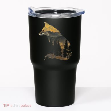 Fox Forest Nature Lover Mountains Hiking Camping Bushcraft Tumbler