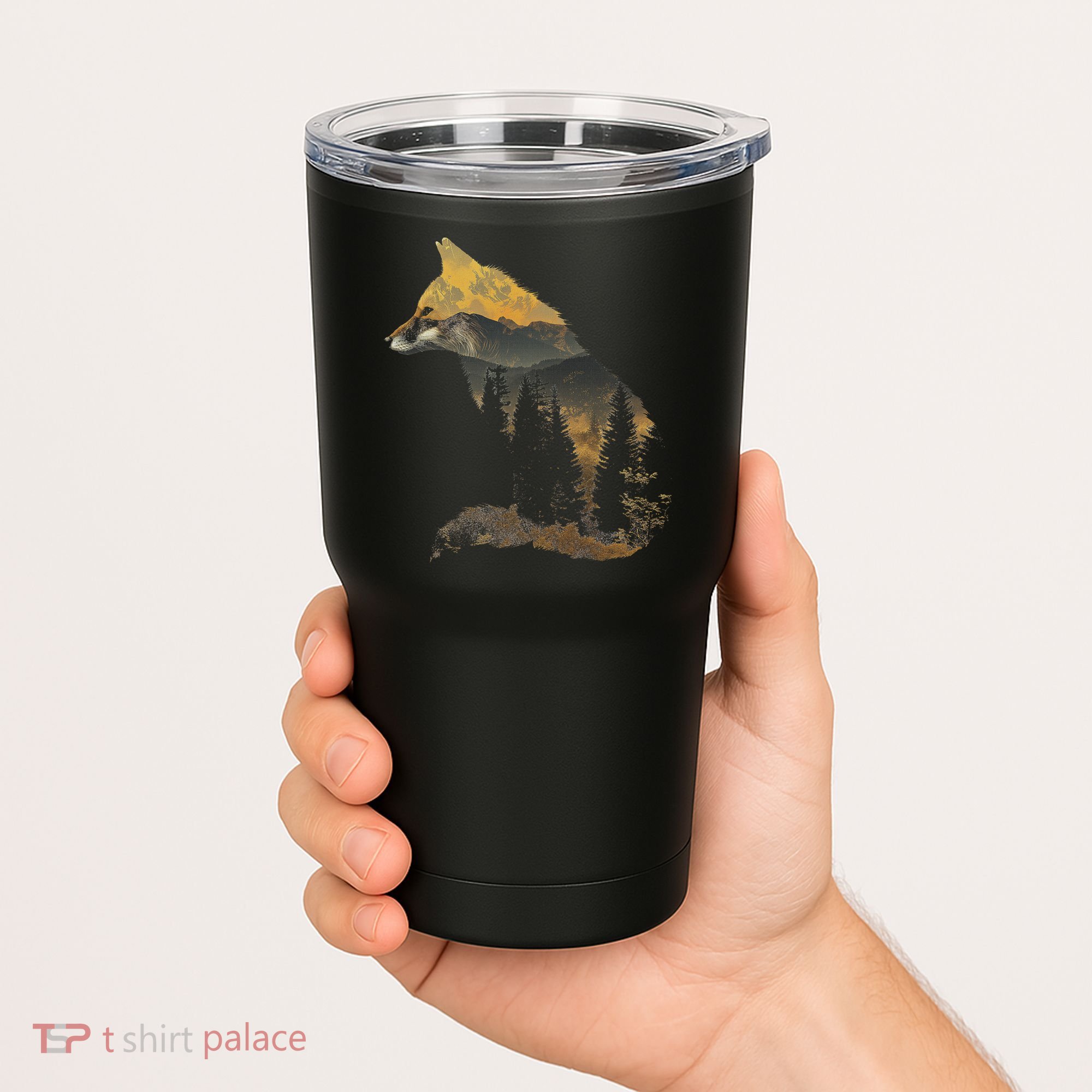 Fox Forest Nature Lover Mountains Hiking Camping Bushcraft Tumbler