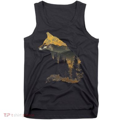 Fox Forest Nature Lover Mountains Hiking Camping Bushcraft Tank Top