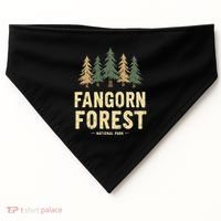 Fangorn Forest National Park Bookworms Saying USA-Made Doggie Bandana thumb 0