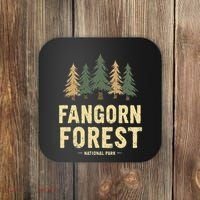 Fangorn Forest National Park Bookworms Saying Coaster thumb 0