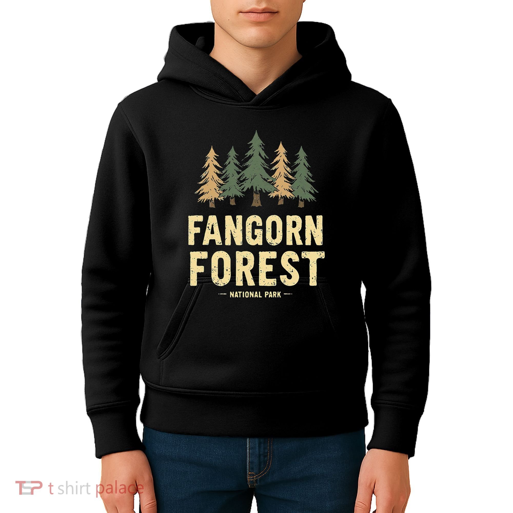 Fangorn Forest National Park Bookworms Saying Kids Hoodie