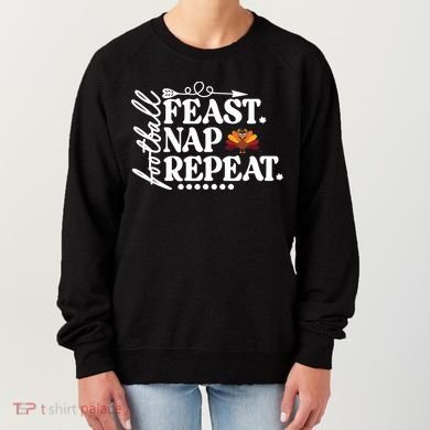 Football Feast Nap Repeat Women's Sweatshirt