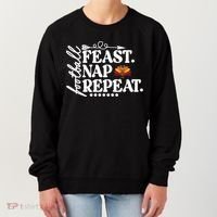 Football Feast Nap Repeat Women's Sweatshirt thumb 0