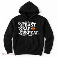 Football Feast Nap Repeat Hoodie thumb 0