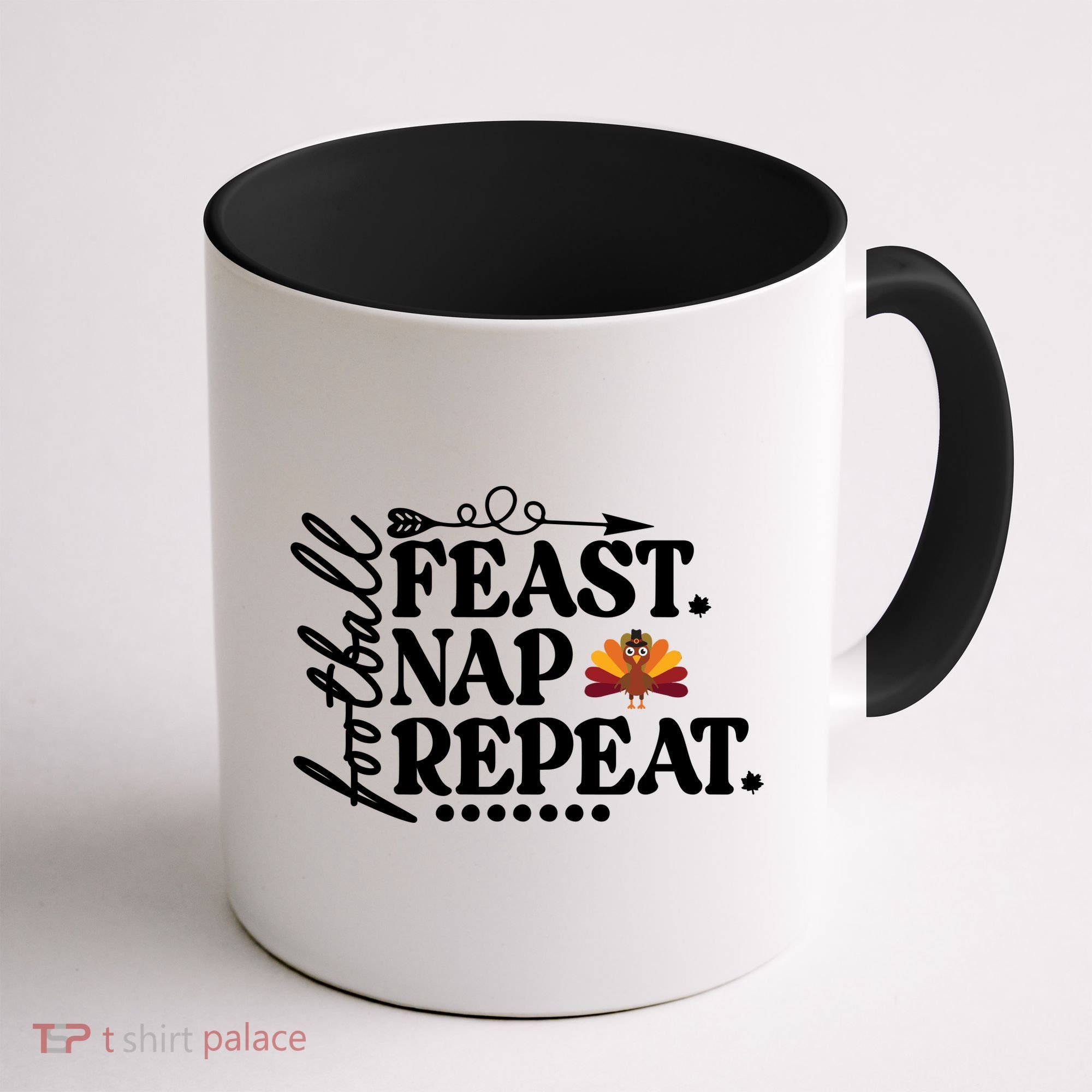 Football Feast Nap Repeat Coffee Mug