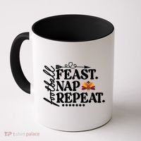 Football Feast Nap Repeat Coffee Mug thumb 0