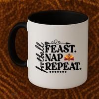 Football Feast Nap Repeat Coffee Mug thumb 2