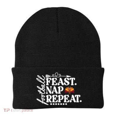 Football Feast Nap Repeat Beanie
