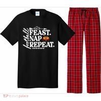 Football Feast Nap Repeat Pajama Set thumb 0