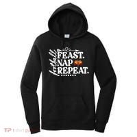 Football Feast Nap Repeat Women's Hoodie thumb 0