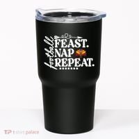 Football Feast Nap Repeat Tumbler thumb 0