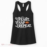 Football Feast Nap Repeat Women's Tank Top thumb 0