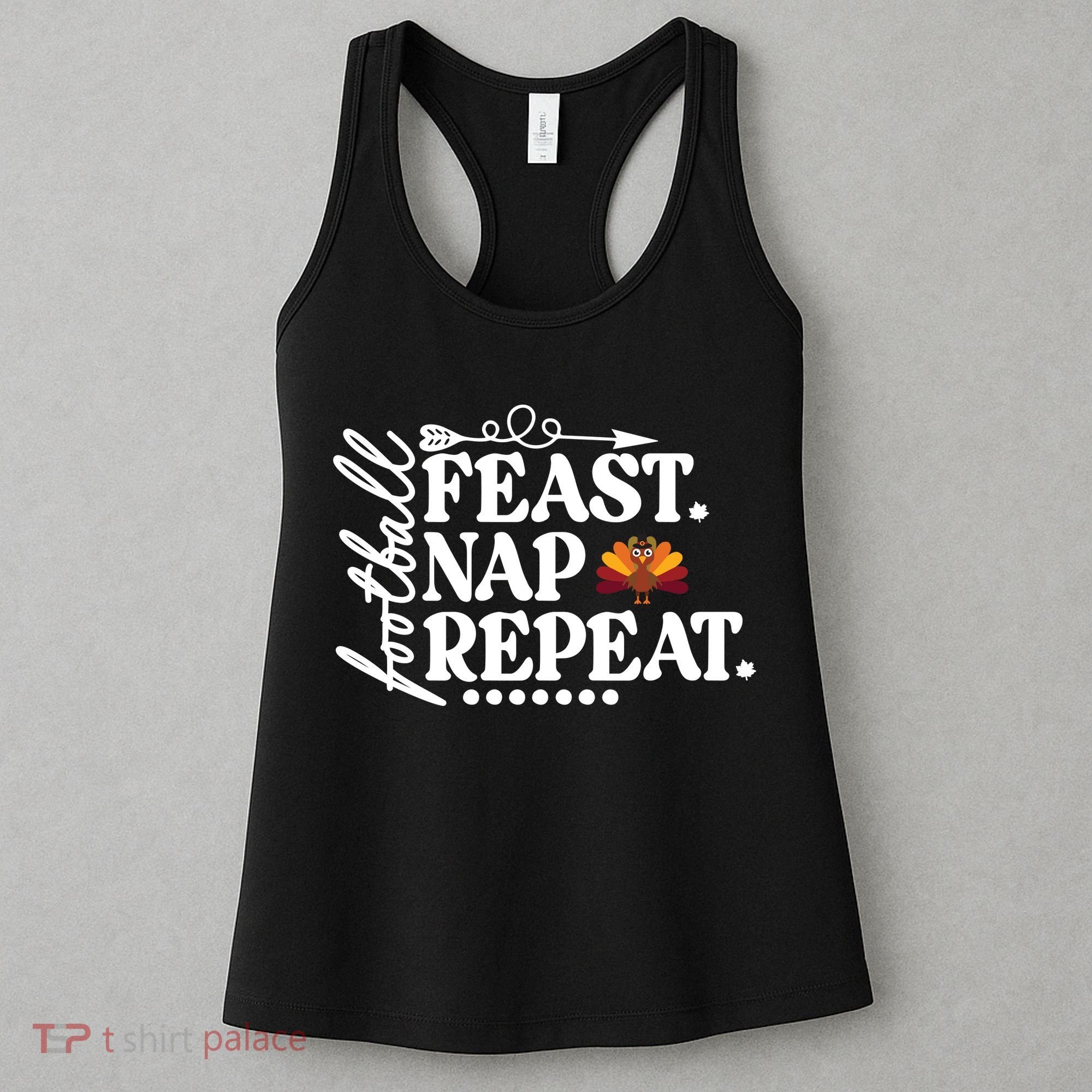 Football Feast Nap Repeat Women's Tank Top