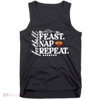 Football Feast Nap Repeat Tank Top thumb 0