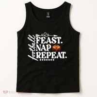 Football Feast Nap Repeat Tank Top thumb 2