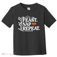 Football Feast Nap Repeat Toddler T-Shirt thumb 0