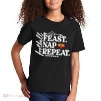 Football Feast Nap Repeat Kids T-Shirt thumb 2