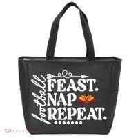 Football Feast Nap Repeat Tote Bag thumb 0