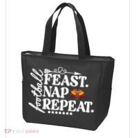 Football Feast Nap Repeat Tote Bag thumb 3