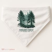Fangorn Forest National Park Bookworms Saying USA-Made Doggie Bandana thumb 0