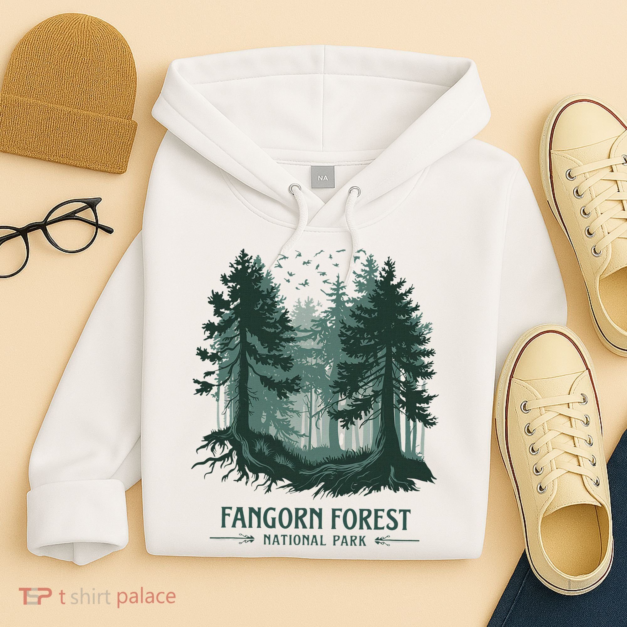 Fangorn Forest National Park Bookworms Saying Hoodie