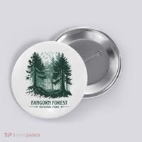 Fangorn Forest National Park Bookworms Saying Button thumb 0