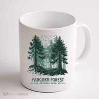 Fangorn Forest National Park Bookworms Saying Coffee Mug thumb 1