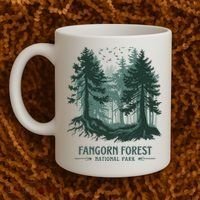 Fangorn Forest National Park Bookworms Saying Coffee Mug thumb 2