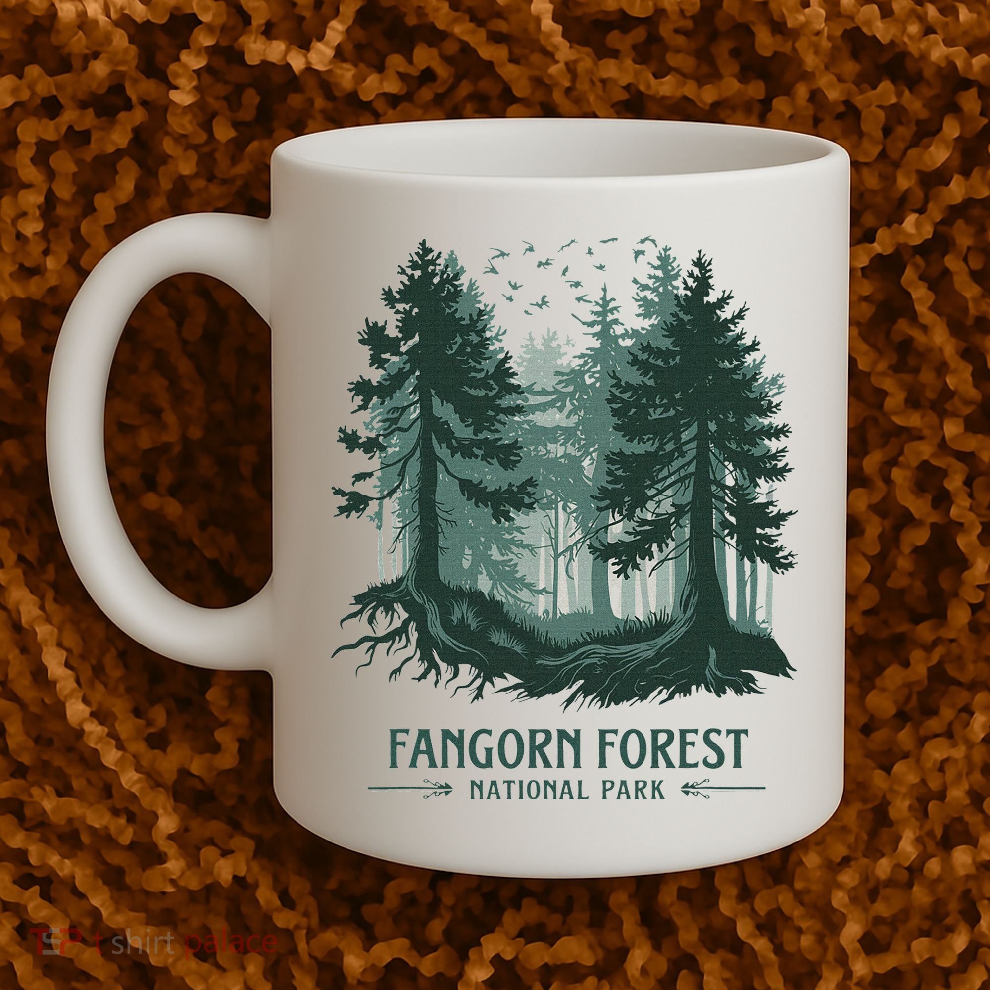 Fangorn Forest National Park Bookworms Saying Coffee Mug