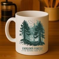 Fangorn Forest National Park Bookworms Saying Coffee Mug thumb 4