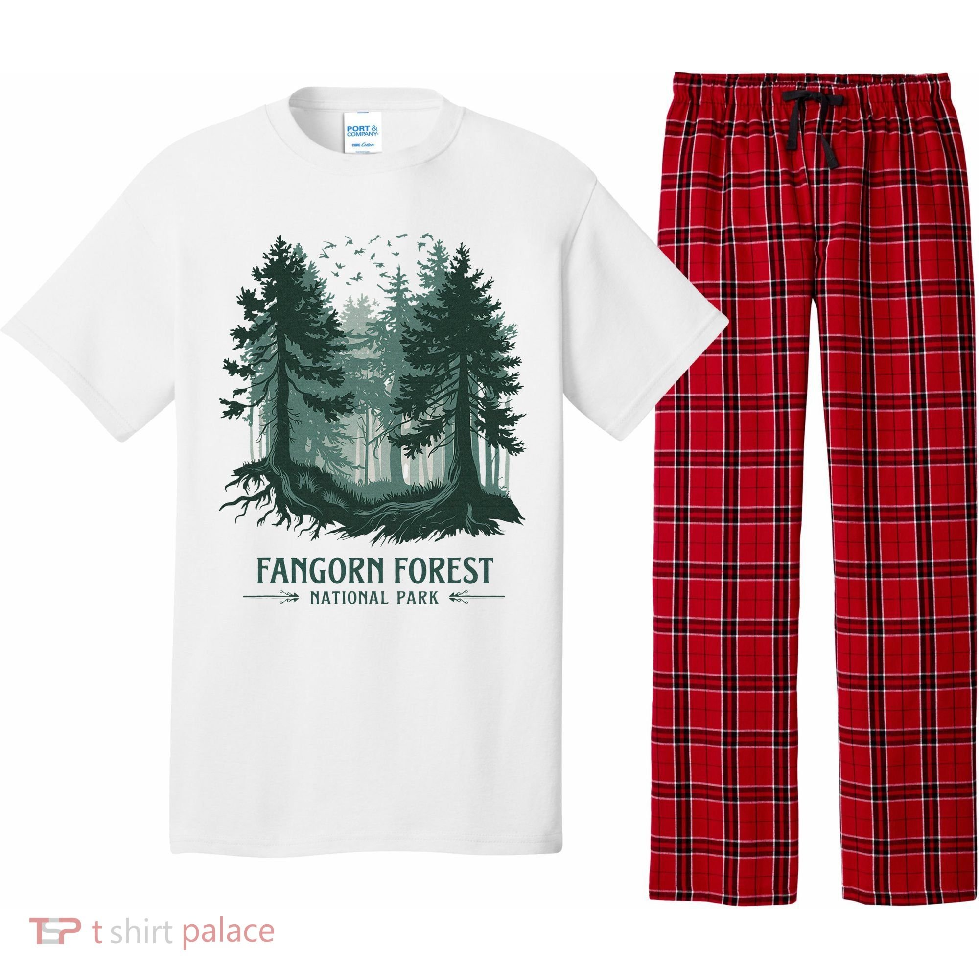 Fangorn Forest National Park Bookworms Saying Pajama Set