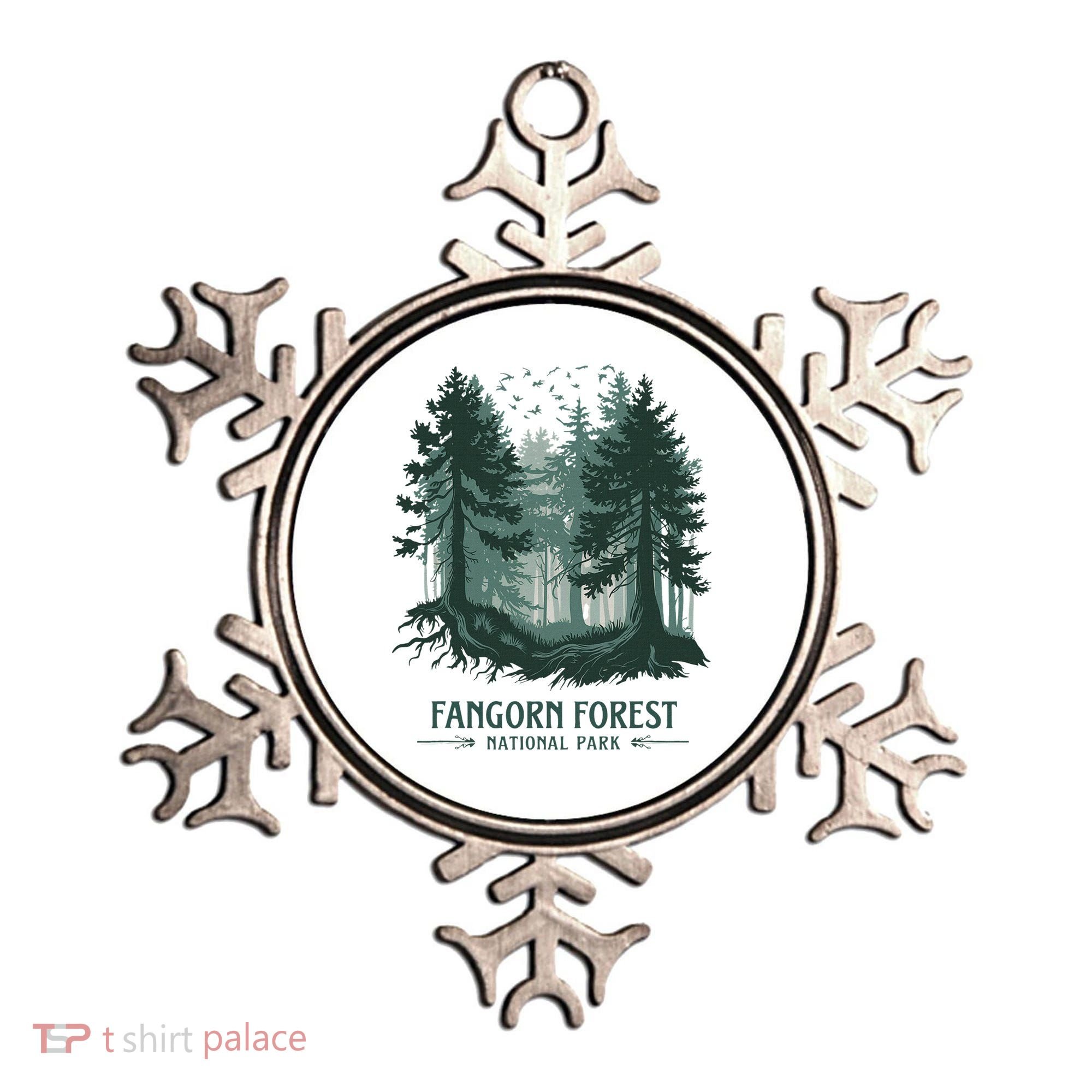 Fangorn Forest National Park Bookworms Saying Ornament