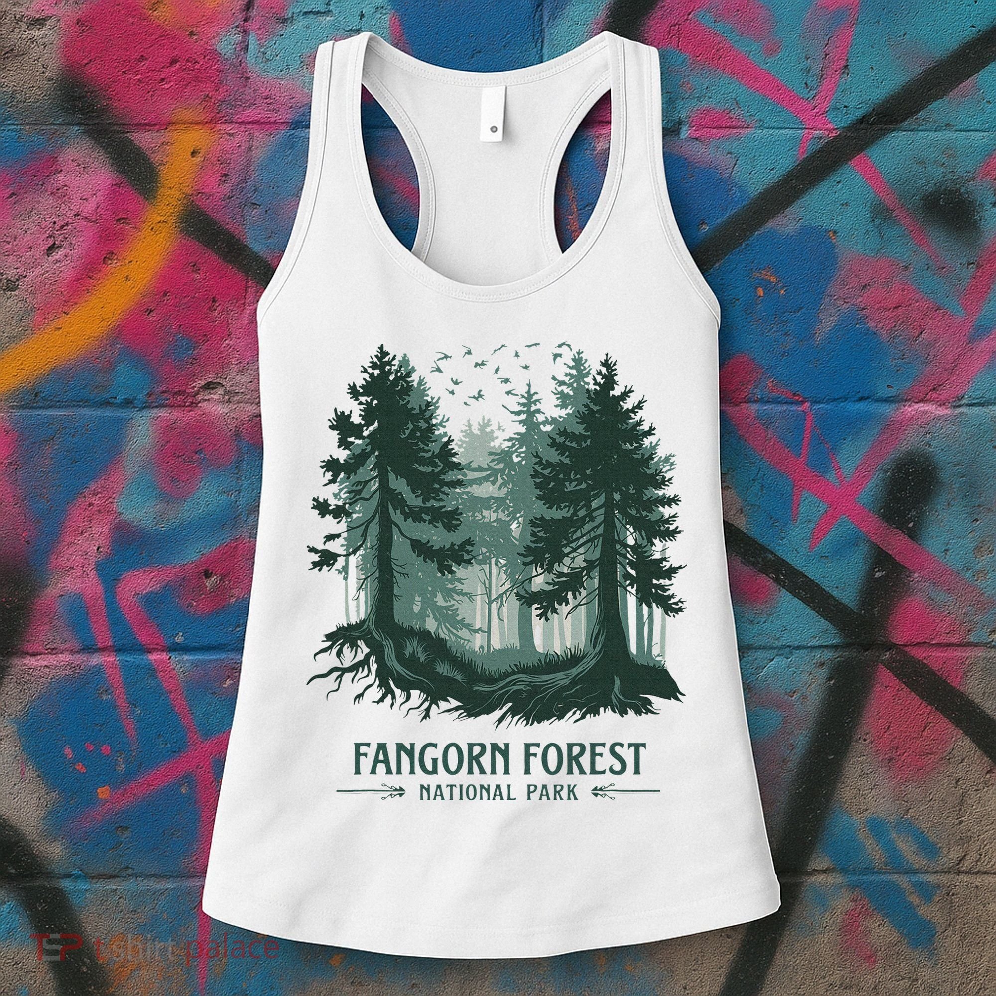Fangorn Forest National Park Bookworms Saying Women's Tank Top