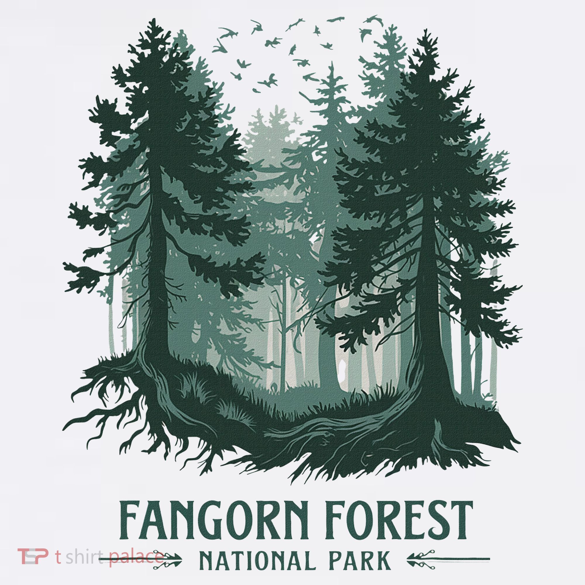 Fangorn Forest National Park Bookworms Saying Baby Bodysuit