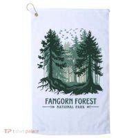 Fangorn Forest National Park Bookworms Saying Golf Towel thumb 0